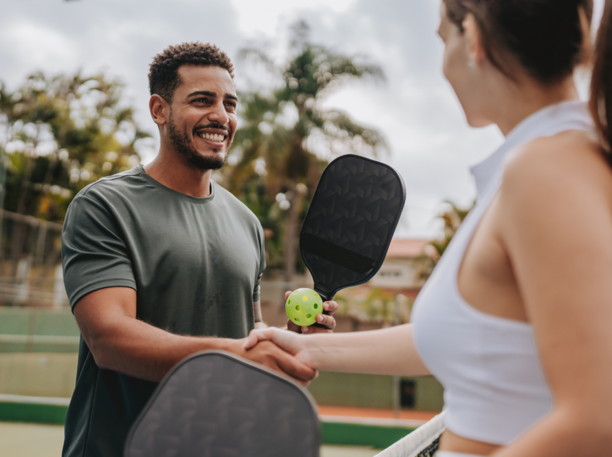 Can I stand in the kitchen and hit the ball if it bounces first?